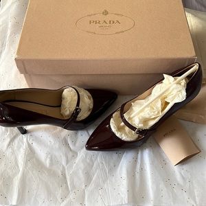 Prada patent leather heels